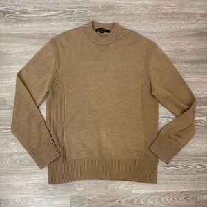 Windsor Men's Tan Virgin Wool Blend Sweater sz L
